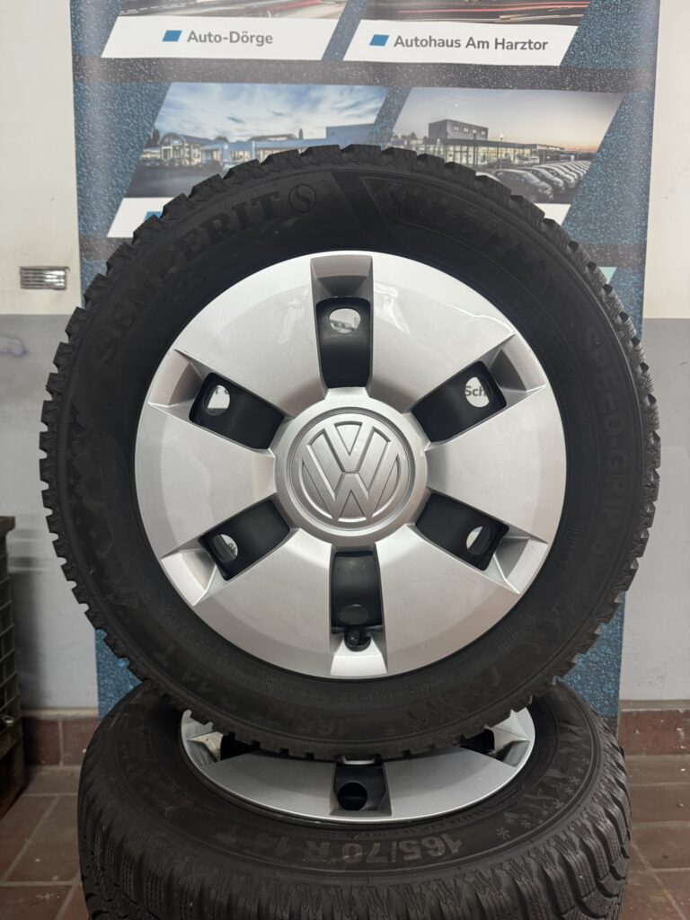 VW UP!/Skoda CitiGo/Seat Mii Winterkomplettradsatz 14 Zoll Stahl